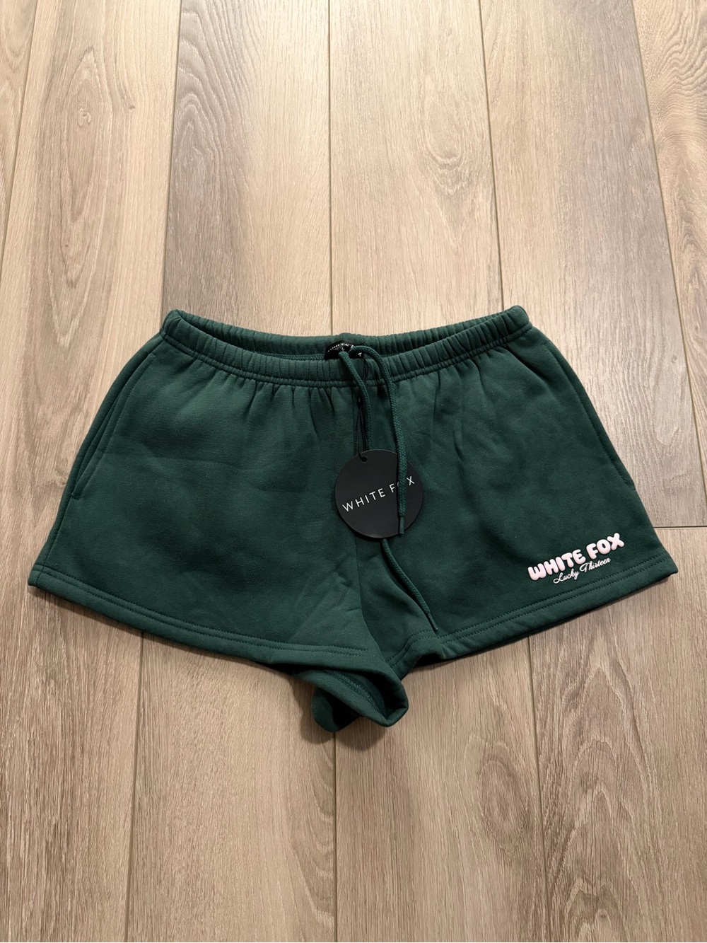 NWT White Fox Boutique Lucky Thirteen Stephanie Lounge Shorts in green size M